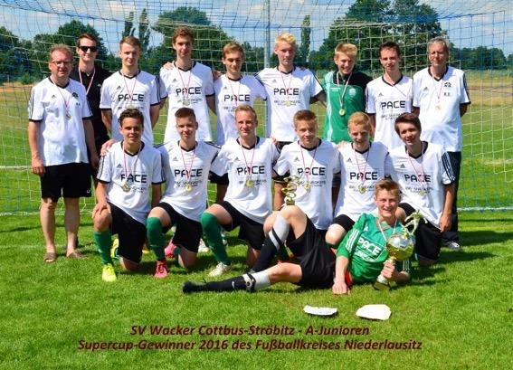 ! A-Junioren des SV Wacker Cottbus-Ströbitz gewinnen den Supercup! A-Junioren-Supercup-Finale des Fußballkreises Niederlausitz am 26.06.