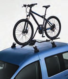 Rahmenhalter und Radschiene sind so konzipiert, dass sie das Fahrrad automatisch in der richtigen Position halten.