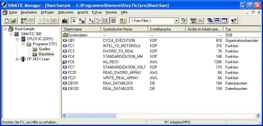 Lesen der Messdaten Anbindung an SPS SIMATIC S7 3 Lesen der Messdaten Wie bereits in Kap. 2 erwähnt, stellt Ihnen ADDI-DATA das Programmierbeispiel einer S7-SPS von Siemens zur Verfügung.