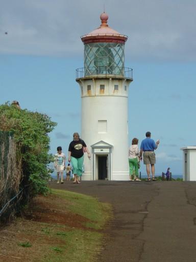 Leuchtturm Kauwai einer der 8 Hauptinseln Hawaiis Kauwai Lila