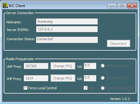 Kommunikation über den IVC Client: BMS Launcher starten und ausschließlich den IVC Client wählen.