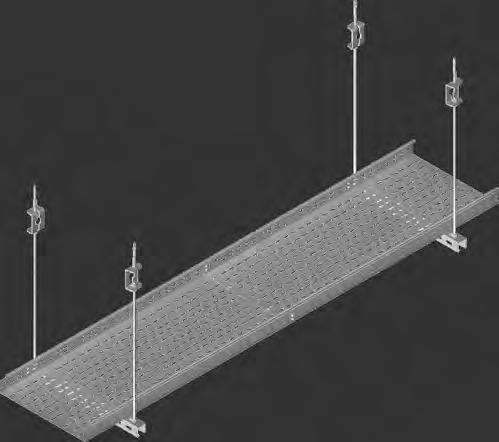 E-0 -, E-0 - System - Kabelspezifische Tragkonstruktionen - Indirekt mit dem Deckenhalter und mit dem PSROM0 - Direkt an Stahl-n TRSOM0, ohne Anwendung von Deckenhaltern.