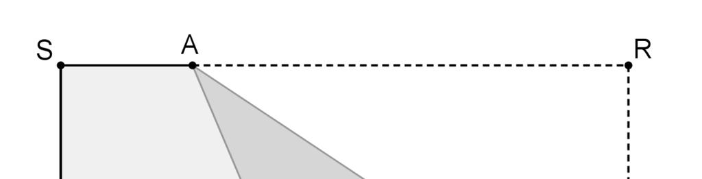Aufgabe 15 5 Punkte Ein A4-Blatt (297 x 210 mm) wird so gefaltet, dass die rechte obere Ecke auf die untere Kante zu liegen kommt.