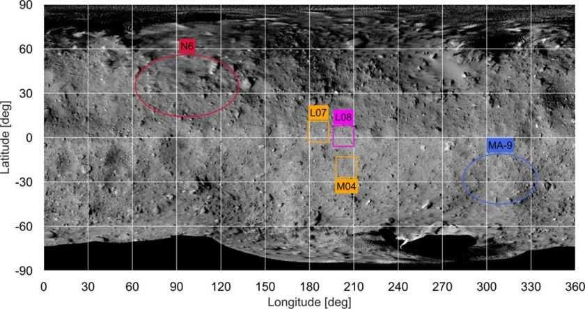 Die beiden Asteroiden-Rover Als Landeplatz für die beiden Rover wurde eine Region in der Nähe der