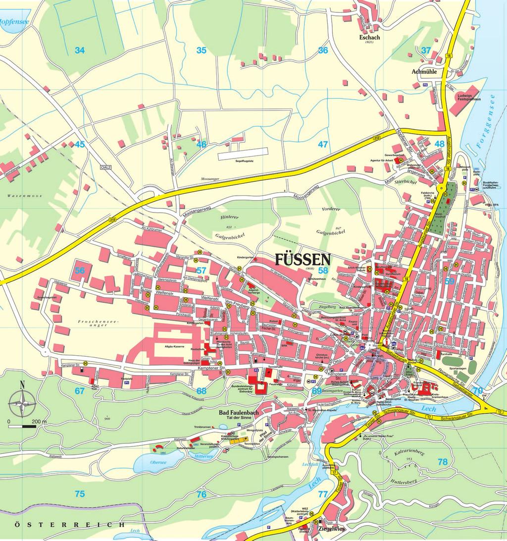 Hier finden Sie uns A7 P7 HW Verlag, Mauerstetten-Steinholz Der Bootshafen Füssen befindet sich in unmittelbarer Nähe des Parkplatzes P7, Weidachstraße 74,