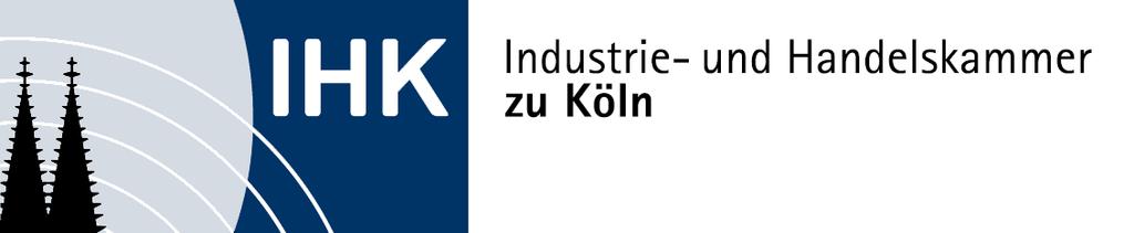 Industrie- und Handelskammer zu Köln Recht und Steuern - FAV 50606 Köln (Absender) Antrag auf Erteilung einer Erlaubnis als Finanzanlagenvermittler nach 34f Abs.
