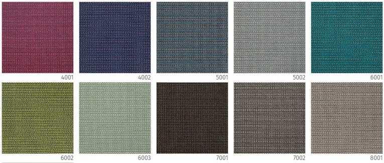 Stoff DELIGARD PEARL Material: Nutzschicht 100% Polyester Gewicht: 490 g/m² Brennverhalten: DIN EN