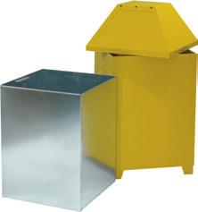 Abfallbehälter aus Stahlblech zur sicheren Müllentsorgung Sicherheits-Putzwollkasten aus Stahlblech Zur Vermeidung von Feuer und Explosionen ist dieses Modell mit einem Pendeldeckel ausgestattet Das