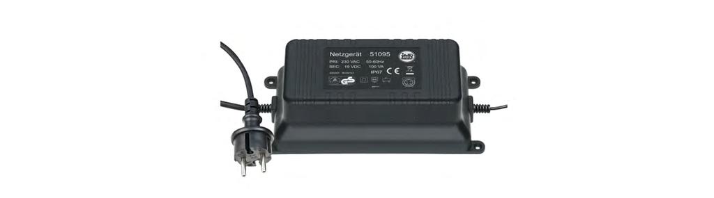 51095 Schaltnetzteil 100 Watt Wetterfestes (IP 67) Schaltnetzteil zur Versorgung des Elektronischen Fahrreglers 51070 mit Strom,