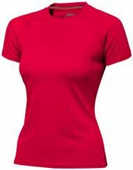 Serve Coolfit Ladies` T-Shirt Short Sleeve APPLE GREEN NAVY RED SKY BLUE Slazenger Serve Damen-T-Shirt, kurzärmlig Tailored Fit Stoff-Einfassung