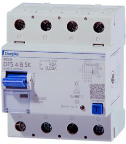Doepke Fehlerstromschutzschalter FI-/LS-Kombinationen Fehlerlichtbogenschutzeinrichtungen Strom sicher nutzen. Unsere wichtigsten Schalter im Überblick.