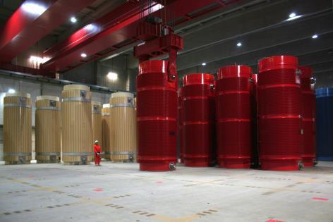 Das Transportbehälterlager Gorleben (TBL-G) Auf mehr als 7000m² Kapazität für 420 Behälter.