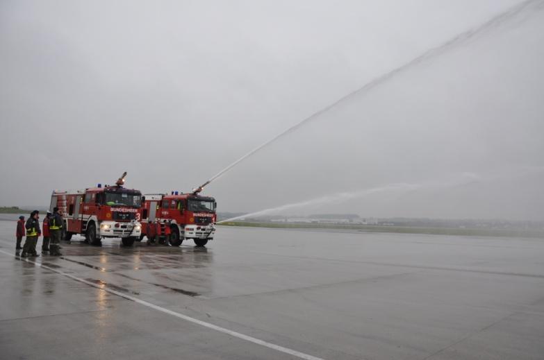 Ausflug zur Flughafen-Feuerwehr in Hörsching.
