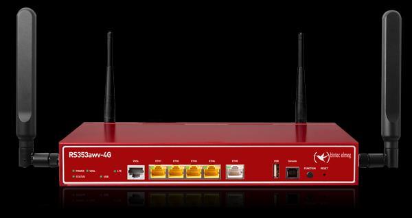 11a/b/g/h/n 300 Mbit/s 2,4 + 5GHz (RS353aw + RS353awv-4G) VPN