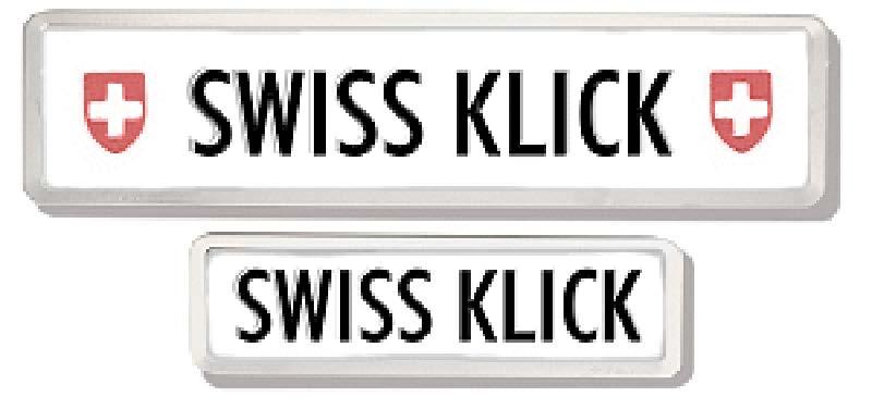 Zubehör 5 «Swiss Klick» in Schwarz «Swiss Klick» in Chrom Langformat Set