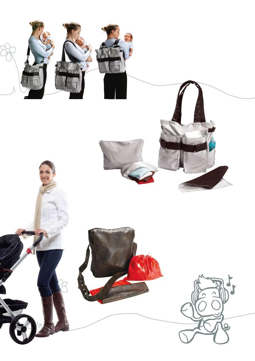 'Ultimate' Wickeltasche - Neues Konzept - Multifunktional Diese Tasche kann nach den Babyjahren in eine stylische Fashionbag gewandelt werden.