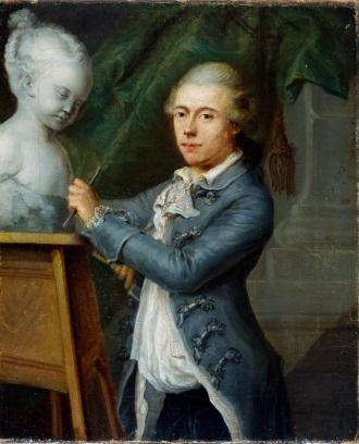 Webber (Wäber) John Porträt eines Bildhauers (Bildnis von Henry Webber), 1775/76 G 1428 45 x 8 cm Werner d.