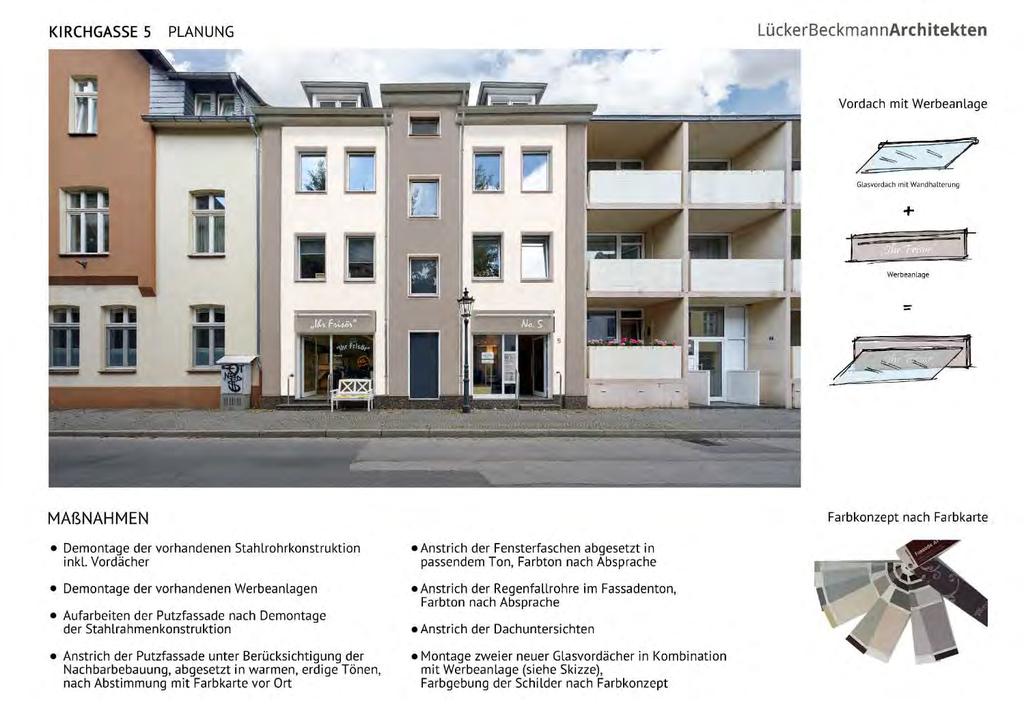 Fassaden- und Hofflächenprogramm