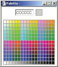 Background Color: Hier wählen Sie die Farbe des Hintergrundes der grafischen Darstellung aus. Diese Farbe wird auch für den Hintergrund die Tabellenanzeige verwendet.