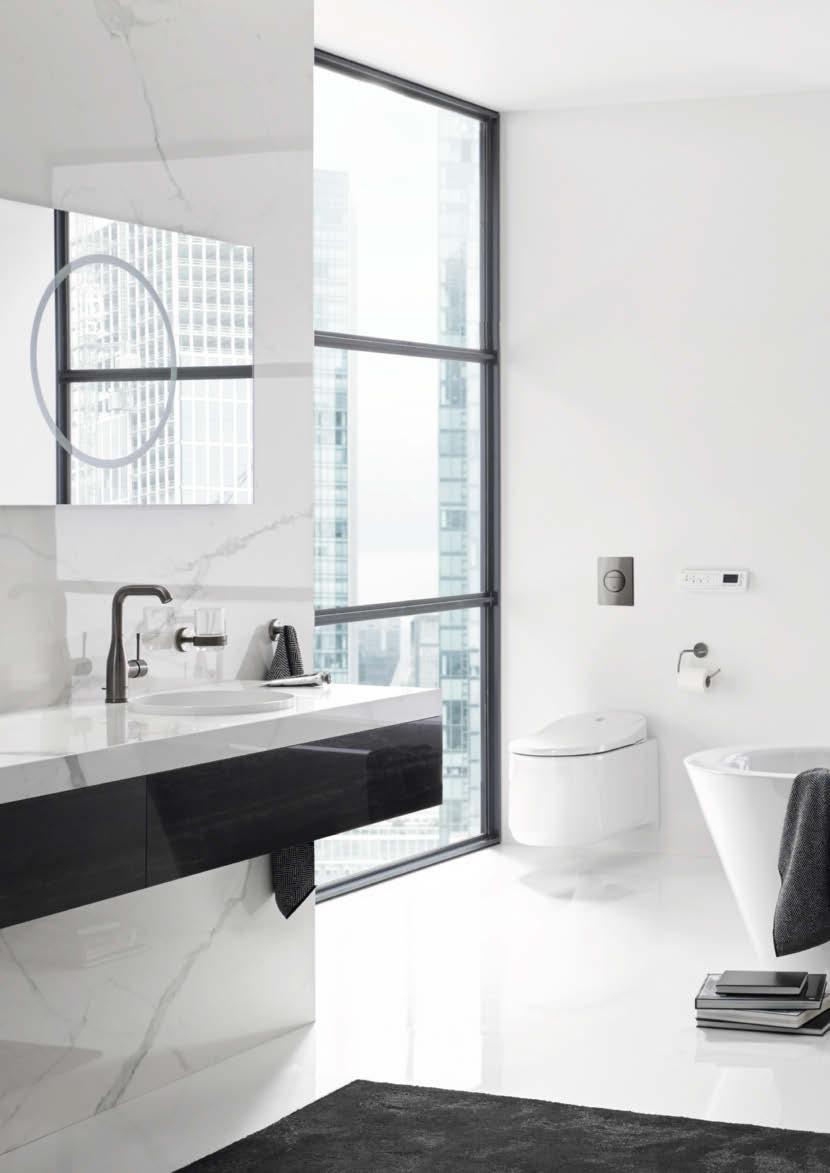 NOVA COSMOPOLITAN S Die Nova Cosmopolitan ergänzt unsere Kollektion an Betätigungsplatten mit einem frischen Design und bringt ein modernes Element in Ihr Bad.