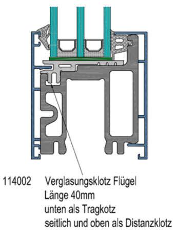 Verklotzungsanleitung Trag- / Distanzklötze für Schiebe-Elemente Ab Flügelbreite 2m 1.