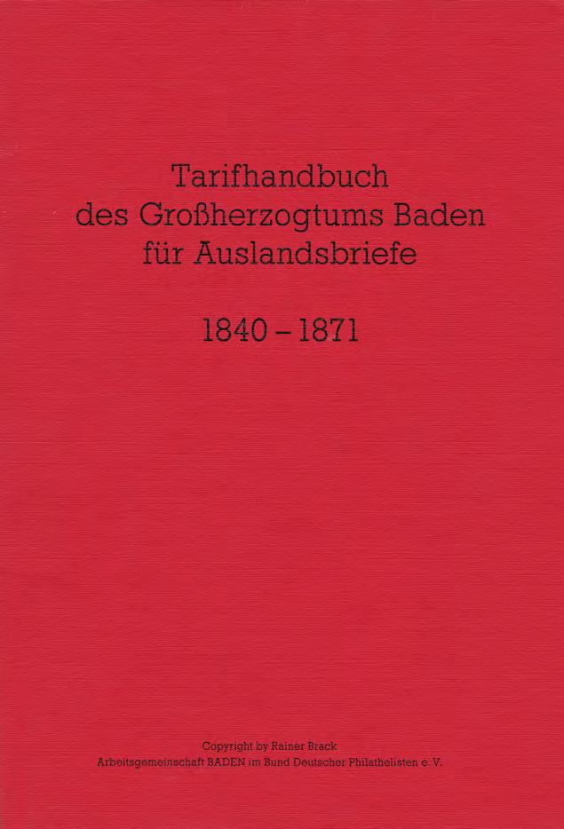Rainer Brack, Tarifhandbuch des Großherzogtums