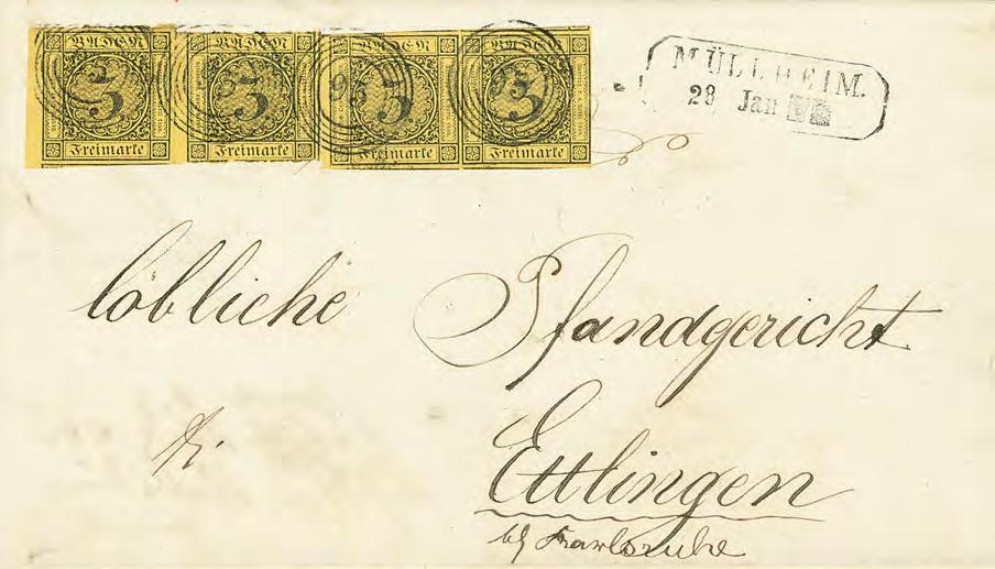 Ausgaben 1851 1858 37 76P 3 Kr. a.