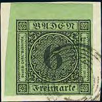 Bogenecke auf Luxus-Briefstück mit Stempel 79 Lahr, sign. R.F.