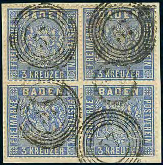 76 Ausgaben 1860 1862 201 200 3 Kr. preußischblau und ultramarin, senkr. Paar bzw.