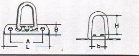 80 pro Stück kleine Riemenkrampe verzinkt für Schlitzöse 27x8 u. 27x7mm ab 10