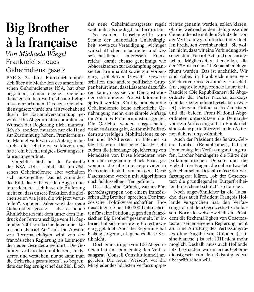 35 International Big Brother à la française.