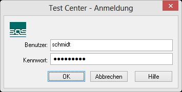 1.3 Test Center starten 1. Wenn Sie das Test Center auf Ihrem Rechner installiert haben, starten Sie diese unter Windows wie folgt: Start >> Programme >> SQS Test Center >> Test Center <version> 2.