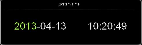 Chapter 13 System Function Setting System Time The system time is displayed at the lower right corner of the screen in "hh:mm (hour:minute)" format.