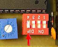 Schalter Funktion Beschreibung DS4-4 Streckeneinstellung Die Einstellung für den Abstand zwischen zwei Pumpvorgängen kann mit diesem Schalter aktiviert werden.
