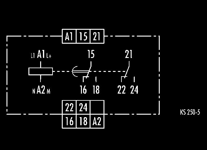 Ansprechverzögerung NGZ 12-S Ansprechverzögertes Einbereich-Zeitrelais Multispannung für AC/DC 24 bis 240 V 1 Funktion: Ansprechverzögerung (AV) 13 Zeitbereiche lieferbar von 0,1 s bis 100 h 1