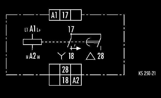 Stern-Dreieck-Relais NGD 31 Einschaltwischendes Stern-Dreieck-Relais Multispannung für AC/DC 24 bis 240 V 1 Funktion: Stern-Dreieck umschaltend, Einschaltwischer (EW) 4 Zeitbereiche lieferbar von 0,1