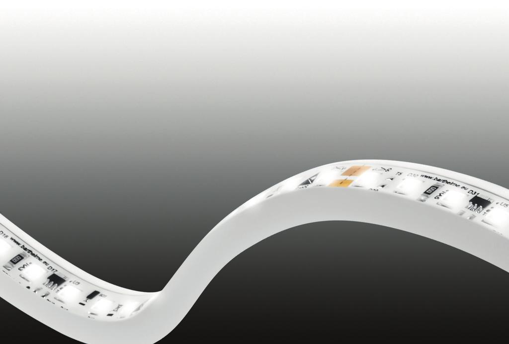 AQUALUC LED STRIPS nach Schutzart IP 67/68 mit vollvergossenen Barthelme LED Streifen und effektiver Wärmeableitung kleinste Abmessungen von nur 10,5 x 5 mm In den Längen 1, 2, und 4 Meter erhältlich