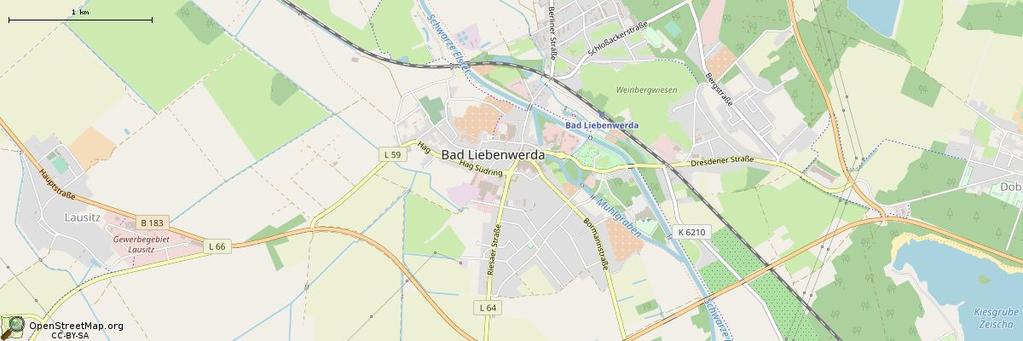 Lage Willkommen in der Kurstadt Bad Liebenwerda! Einwohnerzahl: 9282 Landkreis: Elbe-Elster Bundesland: Brandenburg Kartenmaterial von OpenStreetMap - Veröffentlicht unter ODbL.