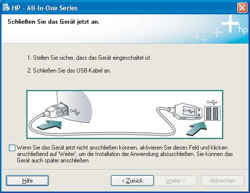 16 USB-Kabel anschließen Windows-Benutzer: Sie müssen eventuell einige Minuten warten, bis die Bildschirmaufforderung zum Anschließen des USB- Kabels angezeigt wird.