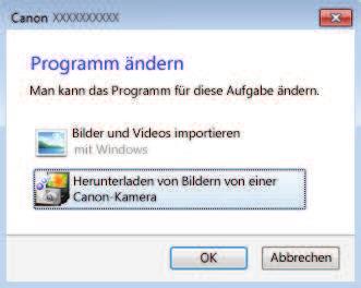 Schließen Sie den kleineren Stecker des USB-Kabels wie dargestellt an den Kameraanschluss an ( ). zschließen Sie den größeren Stecker des USB-Kabels an den USB-Anschluss des Computers an.