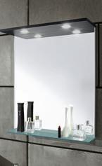 -Spots Mirror cabinet with top and Spots Spiegelschrank mit