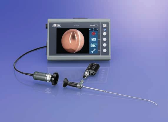 Das retromolare Intubations-Endoskop Die visuelle Lösung für den unerwartet schwierigen Atemweg Die retromolaren Intubations-Endoskope besitzen eine distal abgewinkelte starre Optik, die als
