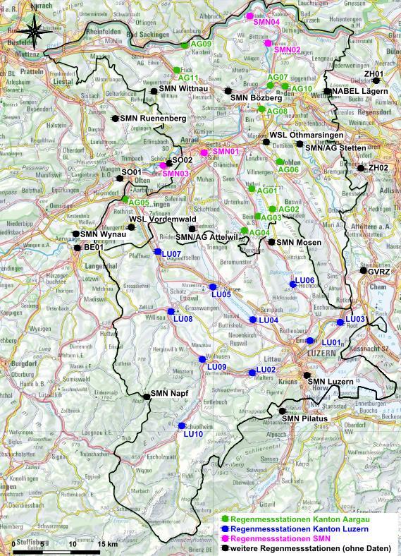 Departement Bau, Verkehr und Umwelt des Kantons Aargau: Abteilung für Umwelt Bau-, Umwelt- und Wirtschaftsdepartement des Kantons Luzern: Umwelt und Energie Jahresbericht 215 2.