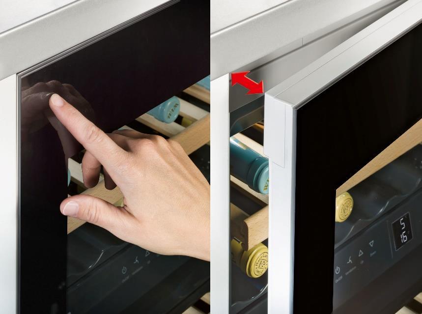 Für die Integration in grifflose Küchenmöbel ist die grifflose, vollflächige Isolierglastür mit innovativer TipOpen-Technologie die perfekte Lösung.