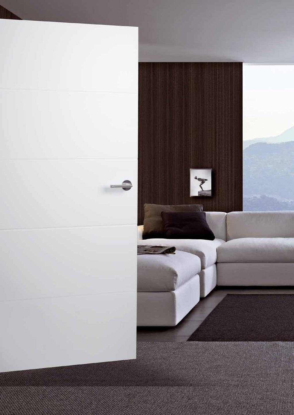 10 Wohntyp Design Trendtür Lombardo 2810-3, stumpf, Weiß