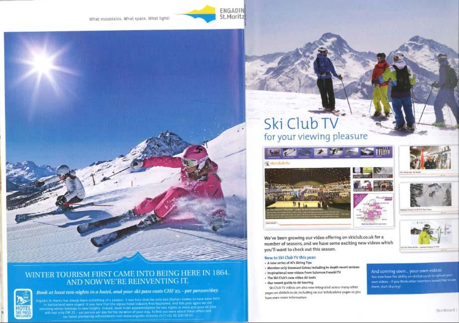 4. Review Marktbearbeitung 2012/13 SKI CLUB OF GREAT BRITAIN