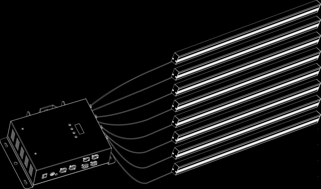 Beschreibung des Geräts Funktionen Der LED Octostrip MKII ist das Nachfolgemodell des beliebten Octostrip.