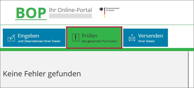 Im Browser BZStOnline-Portal (BOP) öffnen. 2. Im Online-Portal einloggen. 3.