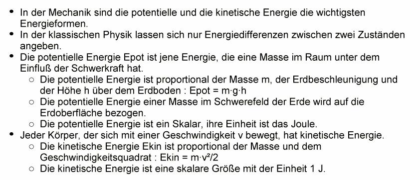 Potentielle und kinetische Energie Movie: Energieformen Inst.f.Med.