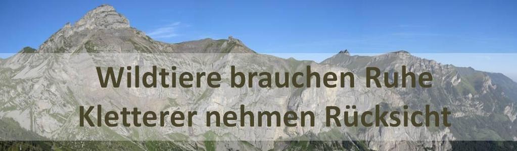 708 von Luzern / Melchtal Liebe Kletterfreunde Fussaufstieg Autozufahrt Abstellplätze Felsige Gebiete stellen wichtige Rückzugsgebiete für Wildtiere dar.
